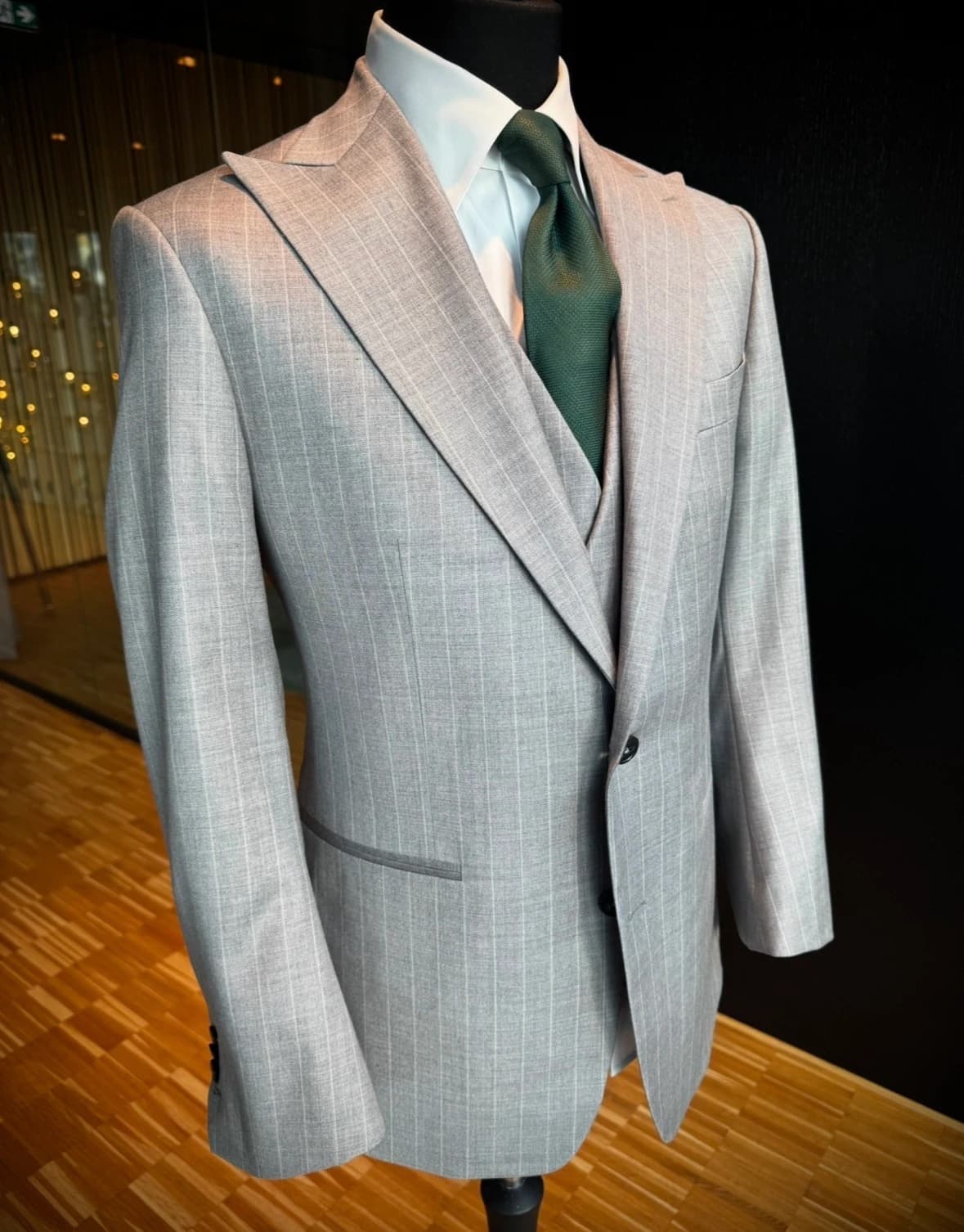 Grey Pinstripe