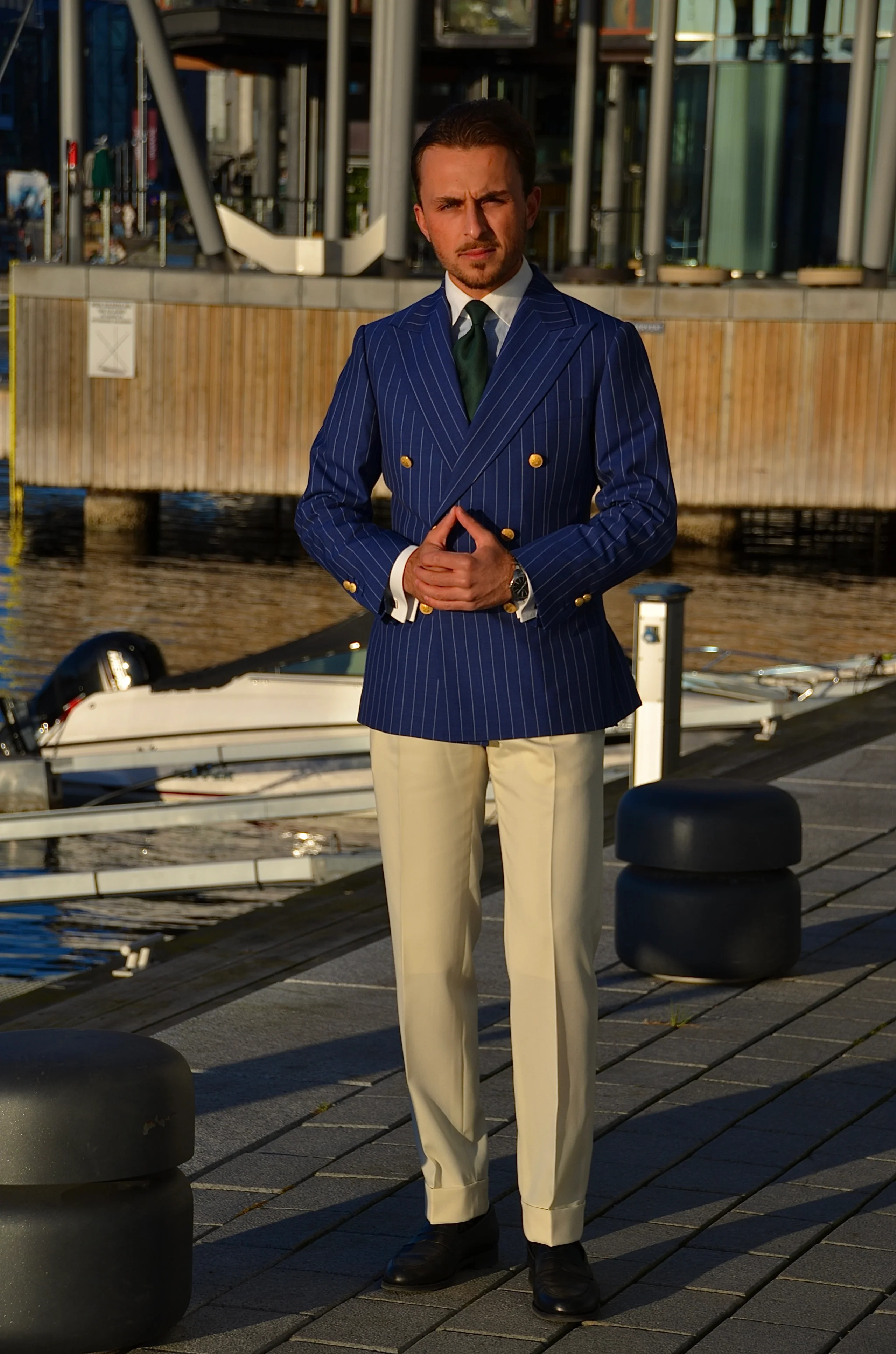 Monaco style at the harbor